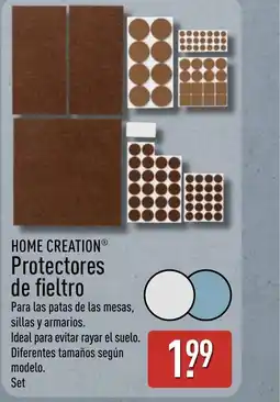 ALDI HOME CREATION Protectores de fieltro oferta