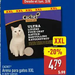 ALDI CACHET Arena para gatos XXL oferta