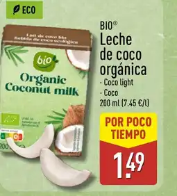 ALDI BIO Leche de coco orgánica oferta