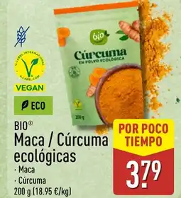 ALDI BIO Maca Cúrcuma ecológicas oferta