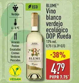 ALDI BLUME Vino blanco verdejo ecológico DOP Rueda oferta