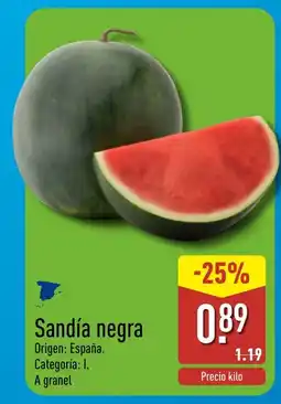 ALDI Sandía negra oferta