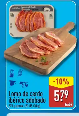 ALDI Lomo de cerdo 579 ibérico adobado oferta