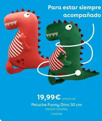 ToysRus Peluche funny dino 30 cm (varios colores) oferta