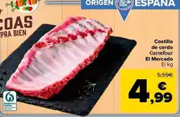 Carrefour Carrefour el mercado - costilla de cerdo oferta