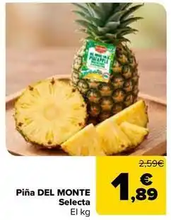 Carrefour Del monte - piña selecta oferta
