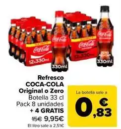 Carrefour Coca-cola - refresco original o zero oferta
