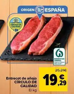 Círculo de calidad - entrecot de añojo