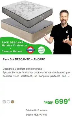 Mobiprix Confort - pack 3 + descanso + ahorro oferta