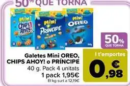 Carrefour Market Oreo/chips ahoy!/principe - galletas mini oferta