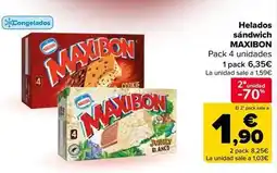 Carrefour Market Maxibon - helados sandwich oferta