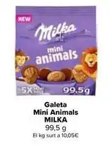 Carrefour Market Milka - galleta mini animals oferta
