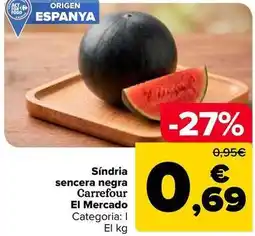 Carrefour Market Carrefour el mercado - sandía entera negra oferta