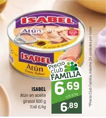 ISABEL Atún en aceite girasol