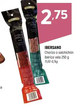 Coviran IBERSANO Chorizo o salchichón ibérico vela oferta