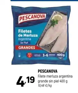 Coviran PESCANOVA Filete merluza argentina grande sin piel oferta