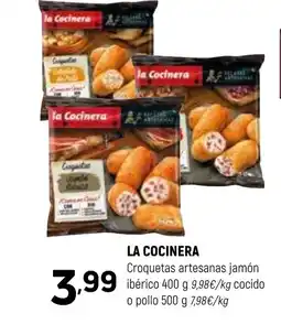 Coviran LA COCINERA Croquetas artesanas jamón ibérico cocido o pollo oferta