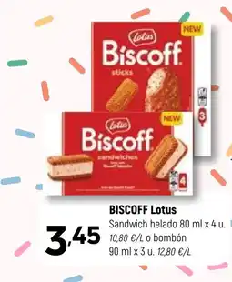 Coviran BISCOFF Lotus Sandwich helado oferta