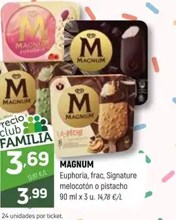Coviran MAGNUM Euphoria, frac, Signature melocotón o pistacho oferta