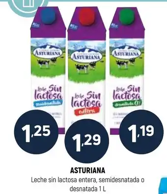 Coviran ASTURIANA Leche sin lactosa entera, semidesnatada o desnatada oferta