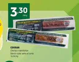 Coviran COVIRAN Chorizo o salchichón ibérico cular extra al corte oferta