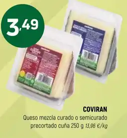 Coviran COVIRAN Queso mezcla curado o semicurado precortado cuña oferta
