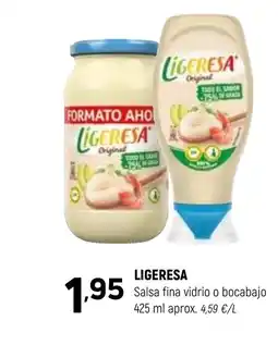 Coviran LIGERESA Salsa fina vidrio o bocabajo oferta
