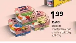 Coviran ISABEL Ensalada mediterránea, rusa o italiana bol oferta