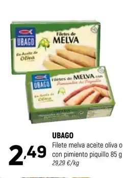 Coviran UBAGO Filete melva aceite oliva o con pimiento piquillo oferta