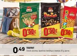 Coviran TOSFRIT Snack picoteo, Apetinas ketchup o kaskys oferta