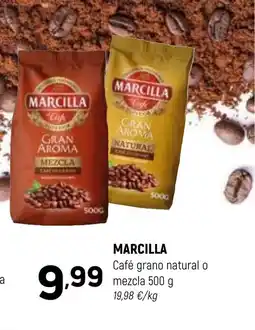 Coviran MARCILLA Café grano natural o mezcla oferta