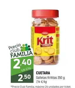 Coviran CUETARA Galletas Krititas oferta