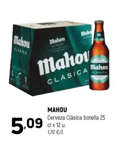 Coviran MAHOU Cerveza Clásica botella oferta