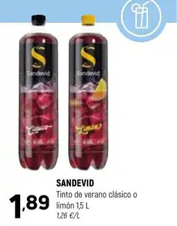 Coviran SANDEVID Tinto de verano clásico o limón oferta