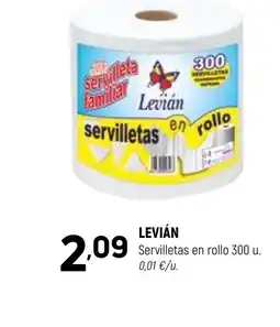 Coviran LEVIÁN Servilletas en rollo oferta