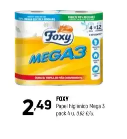 Coviran FOXY Papel higiénico Mega 3 oferta