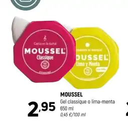 Coviran MOUSSEL Gel classique o lima-menta oferta
