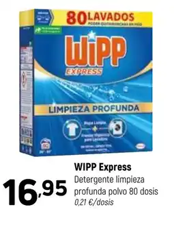 Coviran WIPP Express Detergente limpieza profunda polvo 80 dosis oferta