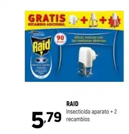 Coviran RAID Insecticida aparato +2 recambios oferta