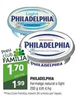 Coviran Philadelphia - formatge natural o light oferta