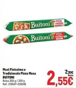 Makro Buitoni - maxi finissima o tradizionale pizza masa oferta