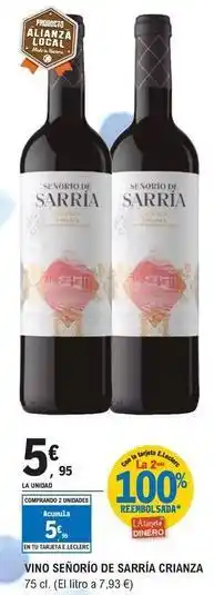 Señorío de sarría - vino crianza
