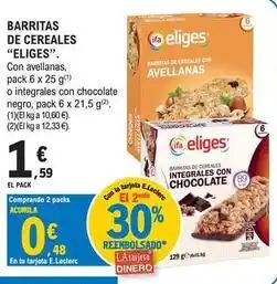 E.Leclerc Ifa eliges - barritas de cereales oferta