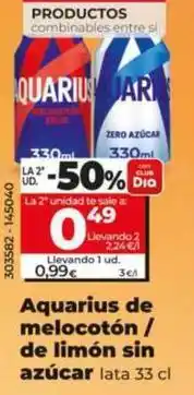 Dia Aquarius de melocotón/de limon sin azucar oferta