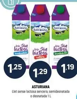 Coviran La asturiana - llet sense lactosa sencera, semidesnatada o desnatada oferta