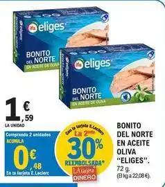 E.Leclerc Ifa eliges - bonito del norte en aceite oliva oferta