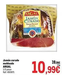 Makro Argal - jamón curado moldeado oferta