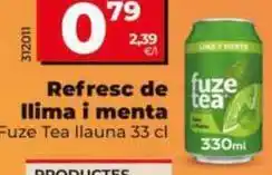 Dia Fuze tea - refresco de lima y menta oferta