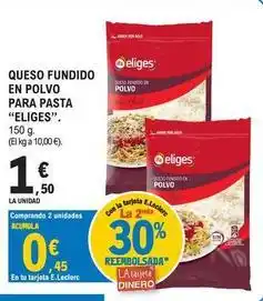 E.Leclerc Ifa eliges - queso fundido en polvo para pasta oferta