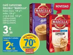 E.Leclerc Marcilla - cafe capuccino soluble oferta